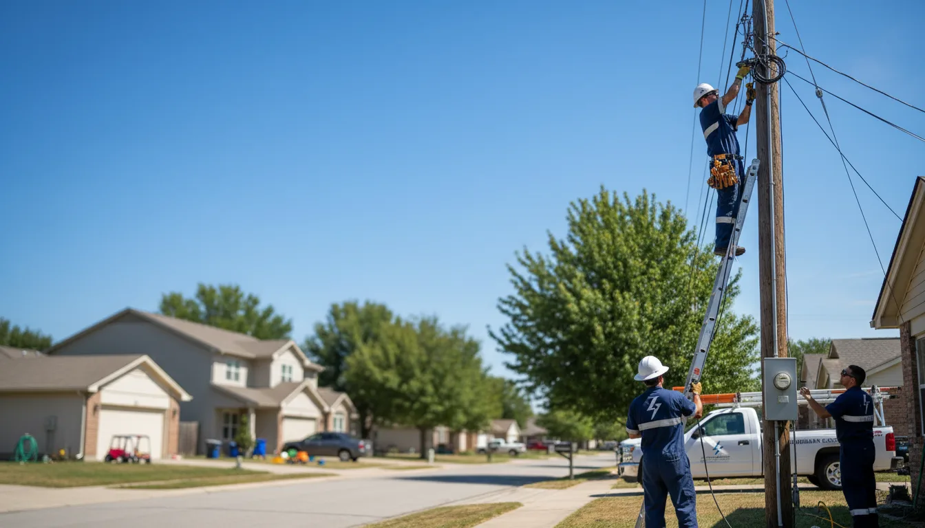 Residential electrician providing installation services in Goldonna, LA